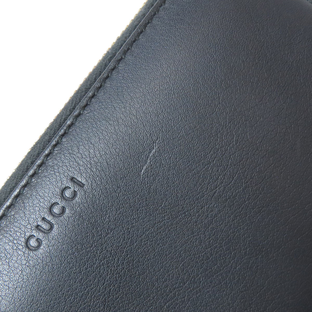 GUCCI グッチ 453158 二ムフェア ラウンドファスナー バンブー 長財布（小銭入れあり） カーフ レディース 中古
