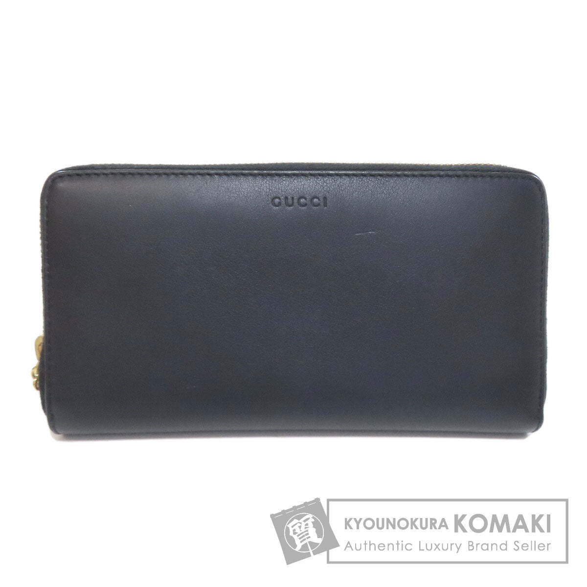 GUCCI グッチ 453158 二ムフェア ラウンドファスナー バンブー 長財布（小銭入れあり） カーフ レディース 中古