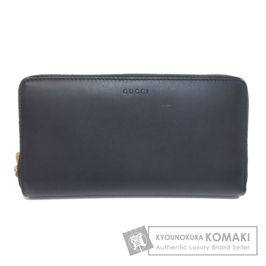 GUCCI グッチ 453158 二ムフェア ラウンドファスナー バンブー 長財布（小銭入れあり） カーフ レディース 中古