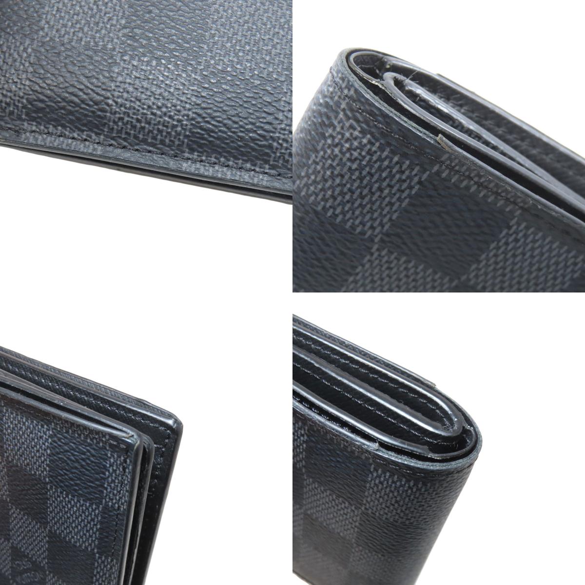 LOUIS VUITTON ルイヴィトン N60053 ポルトフォイユ・アメリゴ NM 二つ折り財布（小銭入れあり） ダミエキャンバス メンズ 中古