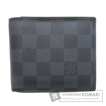 LOUIS VUITTON ルイヴィトン N60053 ポルトフォイユ・アメリゴ NM 二つ折り財布（小銭入れあり） ダミエキャンバス メンズ 中古