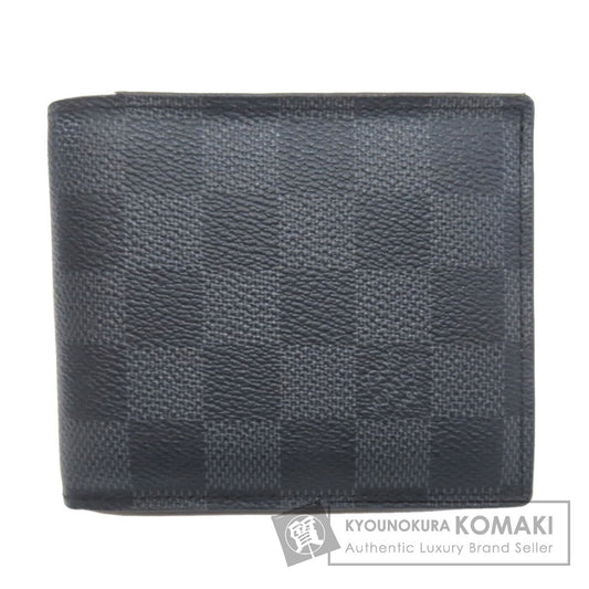 LOUIS VUITTON ルイヴィトン N60053 ポルトフォイユ・アメリゴ NM 二つ折り財布（小銭入れあり） ダミエキャンバス メンズ 中古