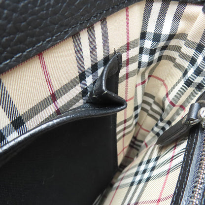 BURBERRY バーバリー ロゴ ショルダーバッグ レザー レディース 中古
