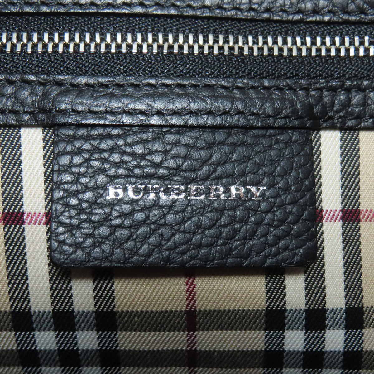 BURBERRY バーバリー ロゴ ショルダーバッグ レザー レディース 中古