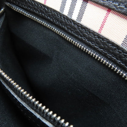 BURBERRY バーバリー ロゴ ショルダーバッグ レザー レディース 中古