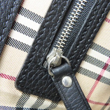 BURBERRY バーバリー ロゴ ショルダーバッグ レザー レディース 中古