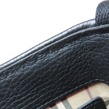 BURBERRY バーバリー ロゴ ショルダーバッグ レザー レディース 中古