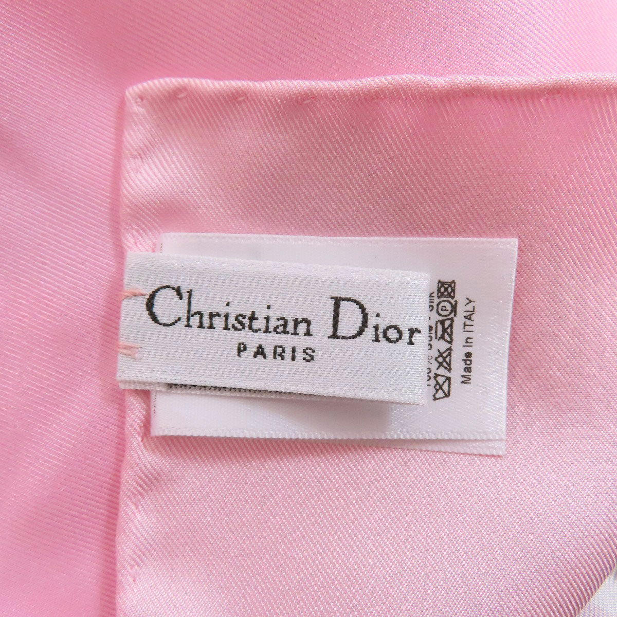 CHRISTIAN DIOR クリスチャンディオール フラワー柄 スカーフ シルク レディース 中古
