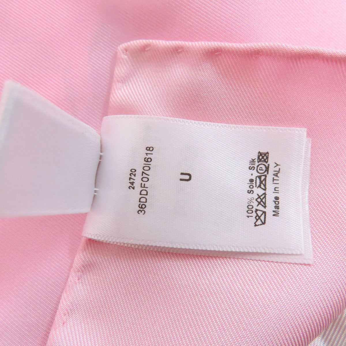 CHRISTIAN DIOR クリスチャンディオール フラワー柄 スカーフ シルク レディース 中古