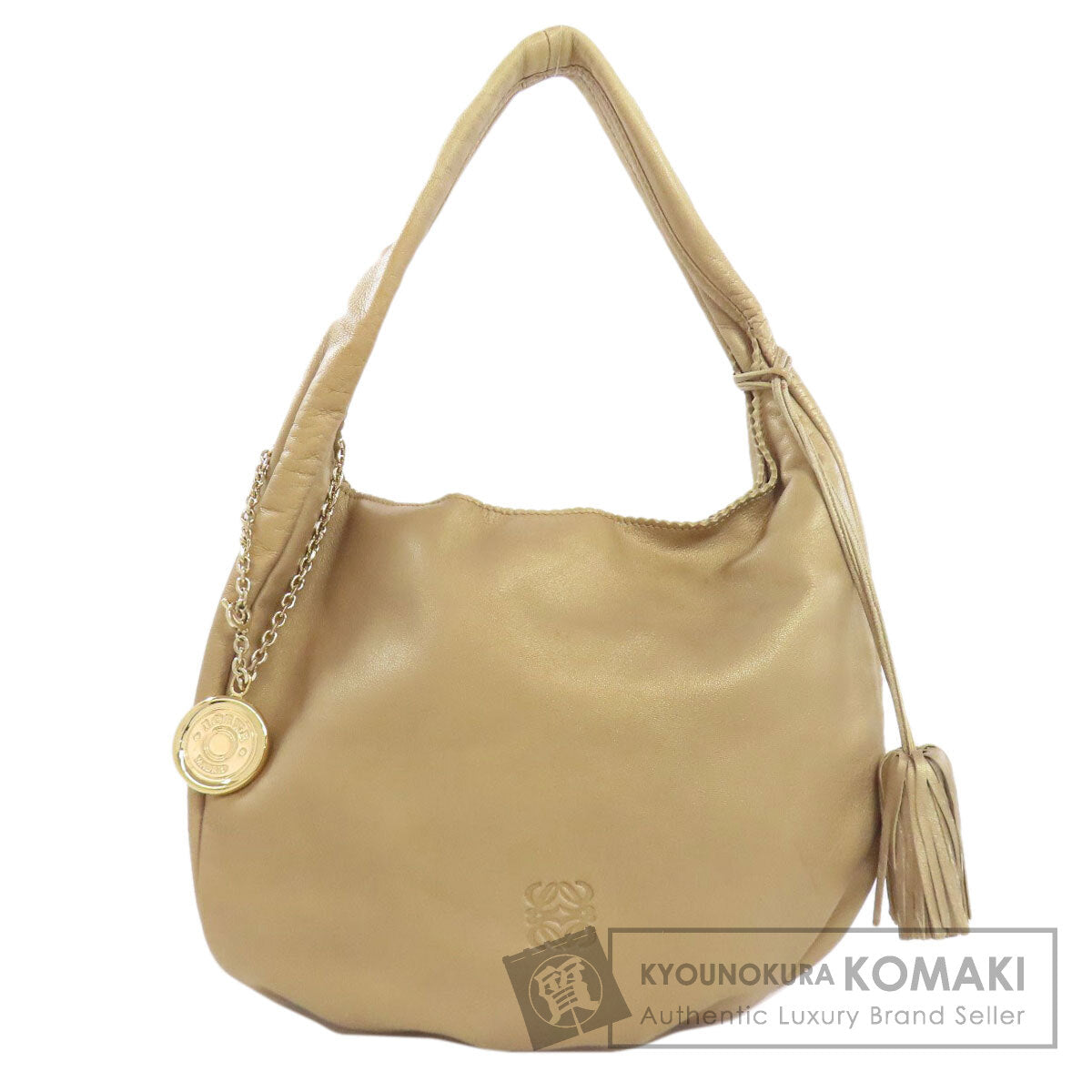 LOEWE ロエベ ロゴ ハンドバッグ カーフ レディース 中古