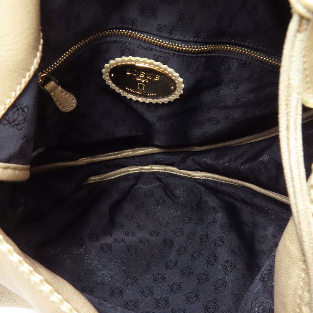 LOEWE ロエベ ロゴ ハンドバッグ カーフ レディース 中古