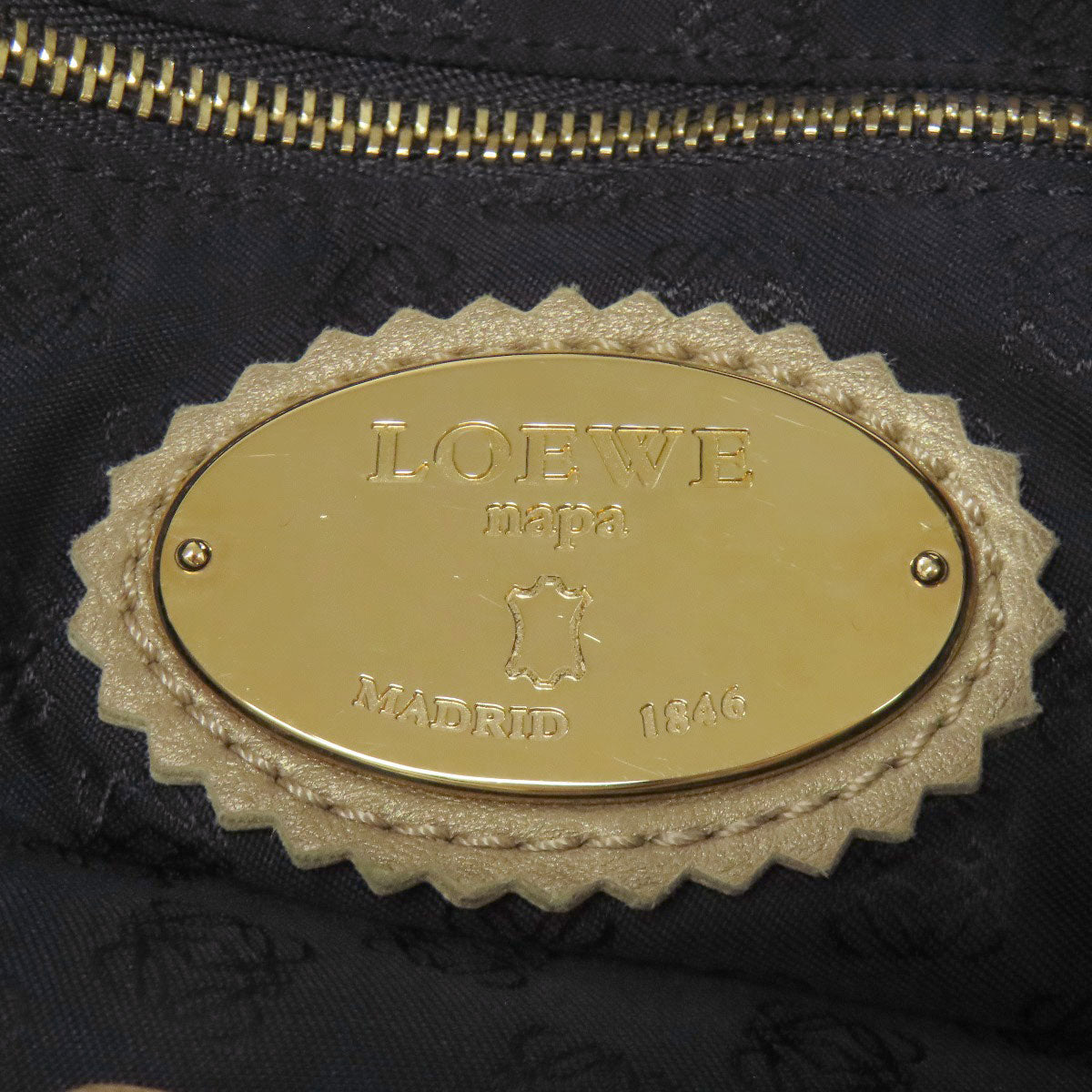 LOEWE ロエベ ロゴ ハンドバッグ カーフ レディース 中古
