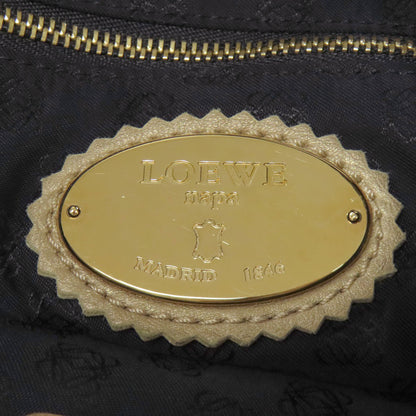 LOEWE ロエベ ロゴ ハンドバッグ カーフ レディース 中古