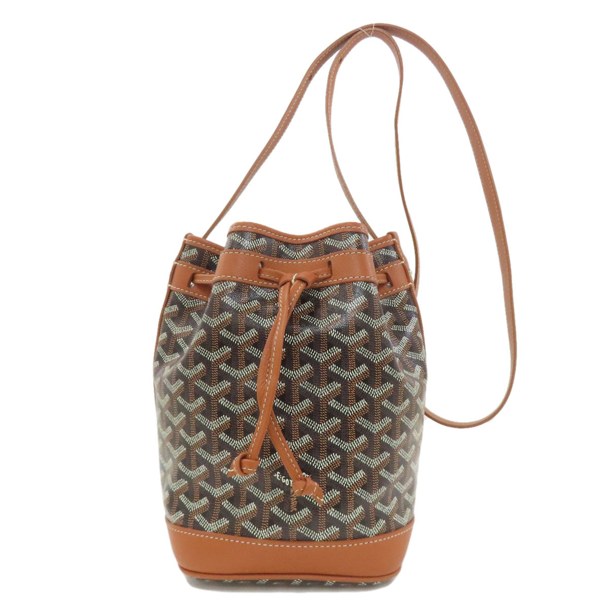 GOYARD ゴヤール プティ フロ バケット ショルダーバッグ PVC レディース 中古