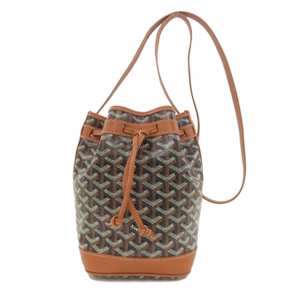 GOYARD ゴヤール プティ フロ バケット ショルダーバッグ PVC レディース 中古