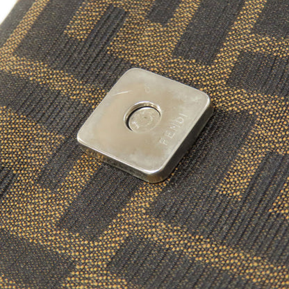 FENDI フェンディ ズッカ柄 ハンドバッグ キャンバス レディース 中古