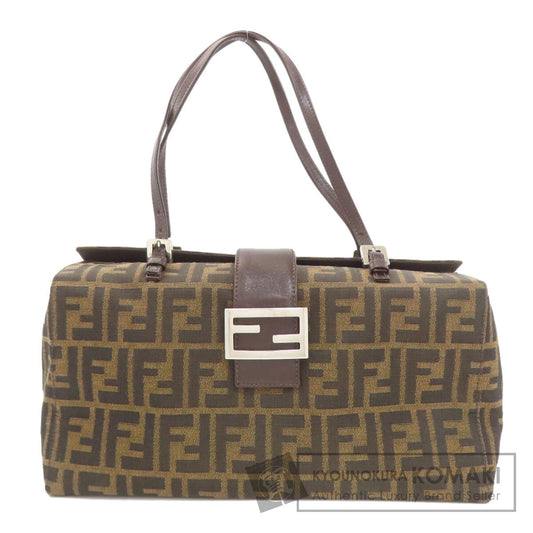 FENDI フェンディ ズッカ柄 ハンドバッグ キャンバス レディース 中古
