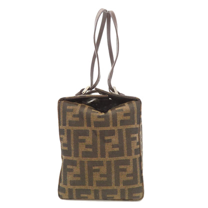 FENDI フェンディ ズッカ柄 ハンドバッグ キャンバス レディース 中古