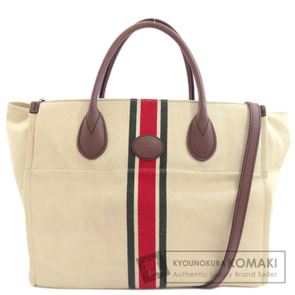 GUCCI グッチ 657422 シェリーライン フォーダブルトート 2WAY ハンドバッグ キャンバス レディース 中古