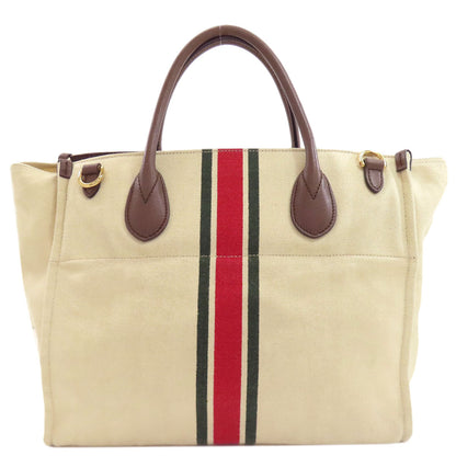 GUCCI グッチ 657422 シェリーライン フォーダブルトート 2WAY ハンドバッグ キャンバス レディース 中古