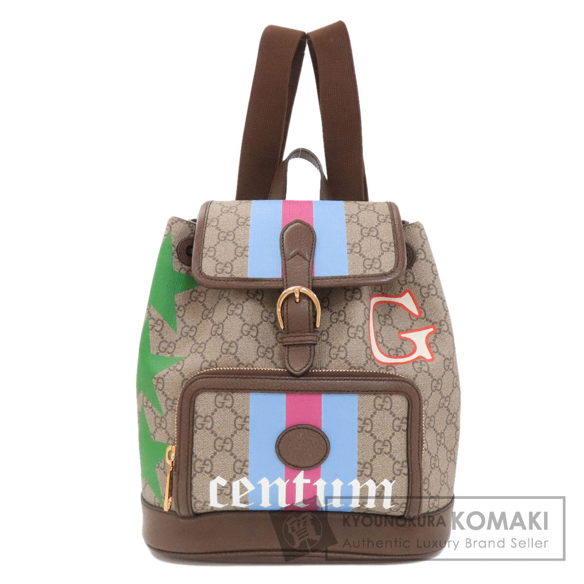 GUCCI グッチ 674147 GGスプリーム プリント スター リュック・デイパック PVC レディース 中古