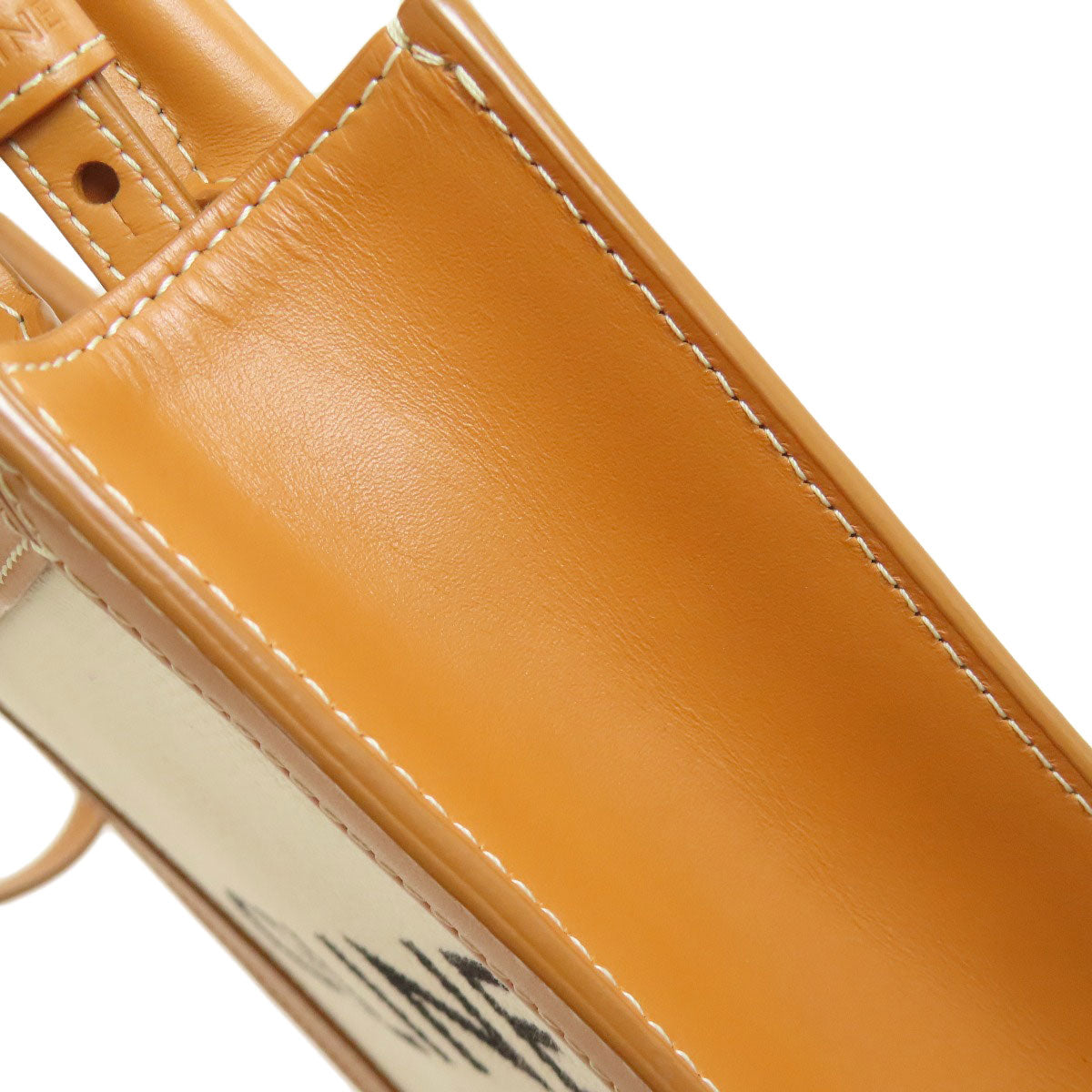 CELINE セリーヌ ミニバーティカルカバ 2WAY ハンドバッグ キャンバス レディース 中古