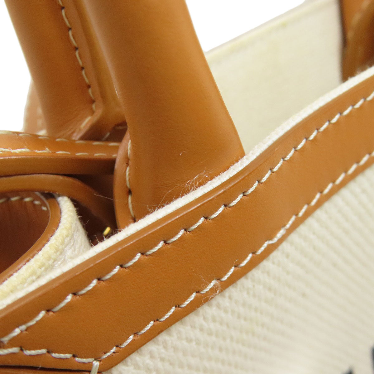 CELINE セリーヌ ミニバーティカルカバ 2WAY ハンドバッグ キャンバス レディース 中古