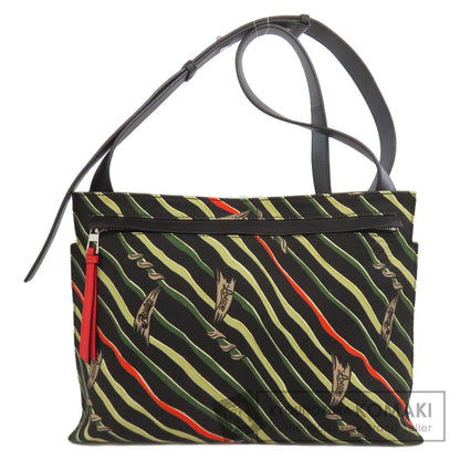 LOEWE ロエベ パウラズイビザ フラッグバッグ Tメッセンジャー ショルダーバッグ キャンバス レディース 中古