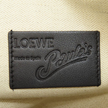 LOEWE ロエベ パウラズイビザ フラッグバッグ Tメッセンジャー ショルダーバッグ キャンバス レディース 中古