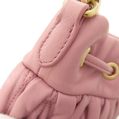 MIUMIU ミュウミュウ 5BE014 マテラッセ バゲットバッグ ショルダーバッグ カーフ レディース 中古