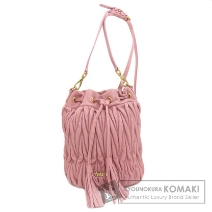MIUMIU ミュウミュウ 5BE014 マテラッセ バゲットバッグ ショルダーバッグ カーフ レディース 中古