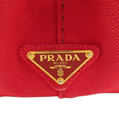 PRADA プラダ カナパミニ 2WAY ハンドバッグ キャンバス レディース 中古