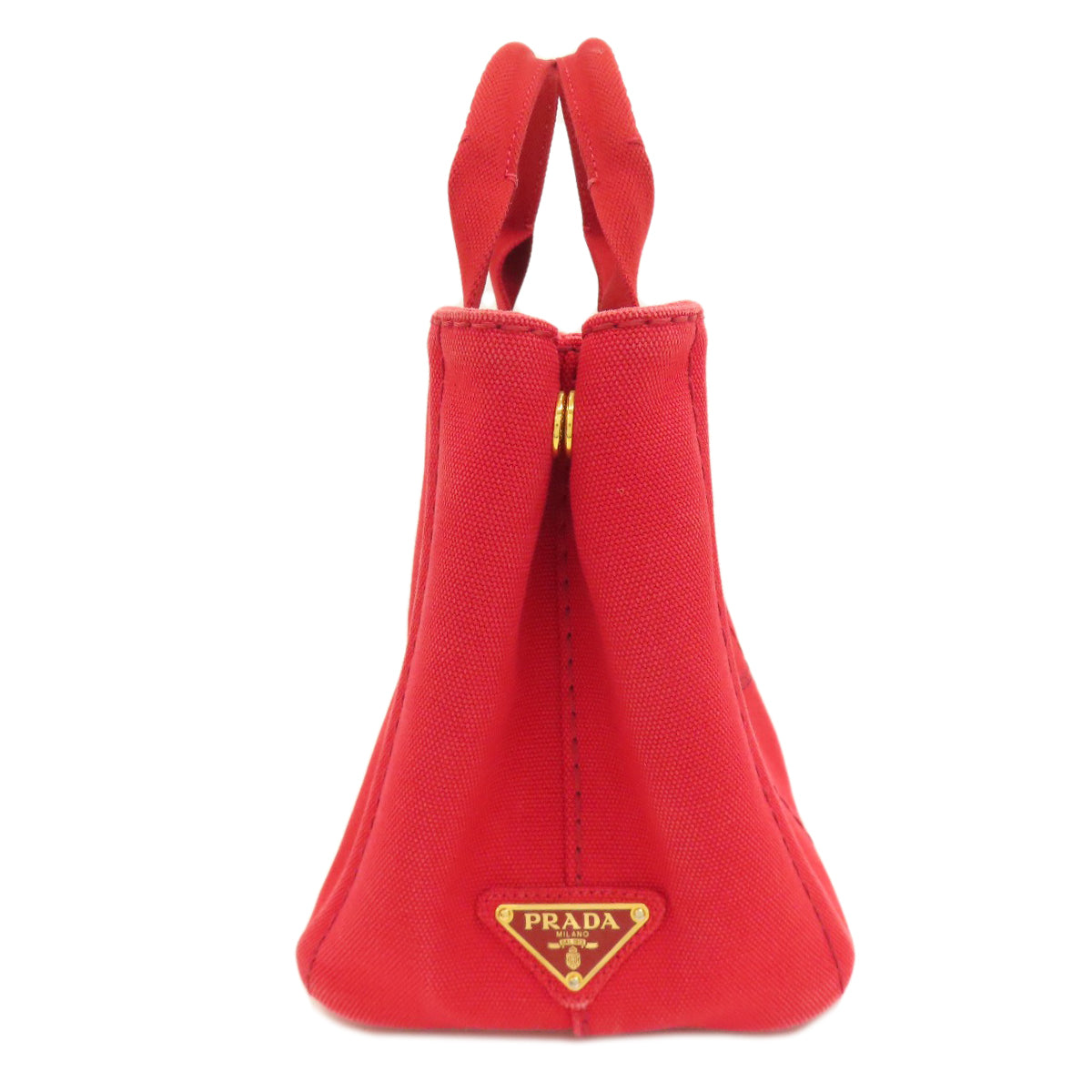 PRADA プラダ カナパミニ 2WAY ハンドバッグ キャンバス レディース 中古