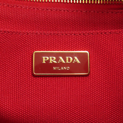 PRADA プラダ カナパミニ 2WAY ハンドバッグ キャンバス レディース 中古