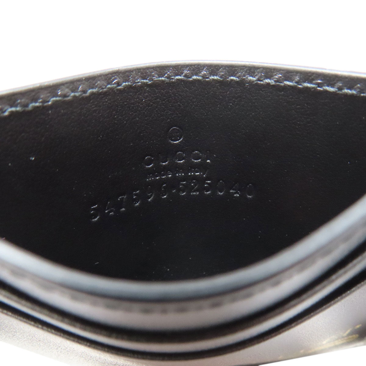 GUCCI グッチ 547596 ロゴ カードケース レザー レディース 中古