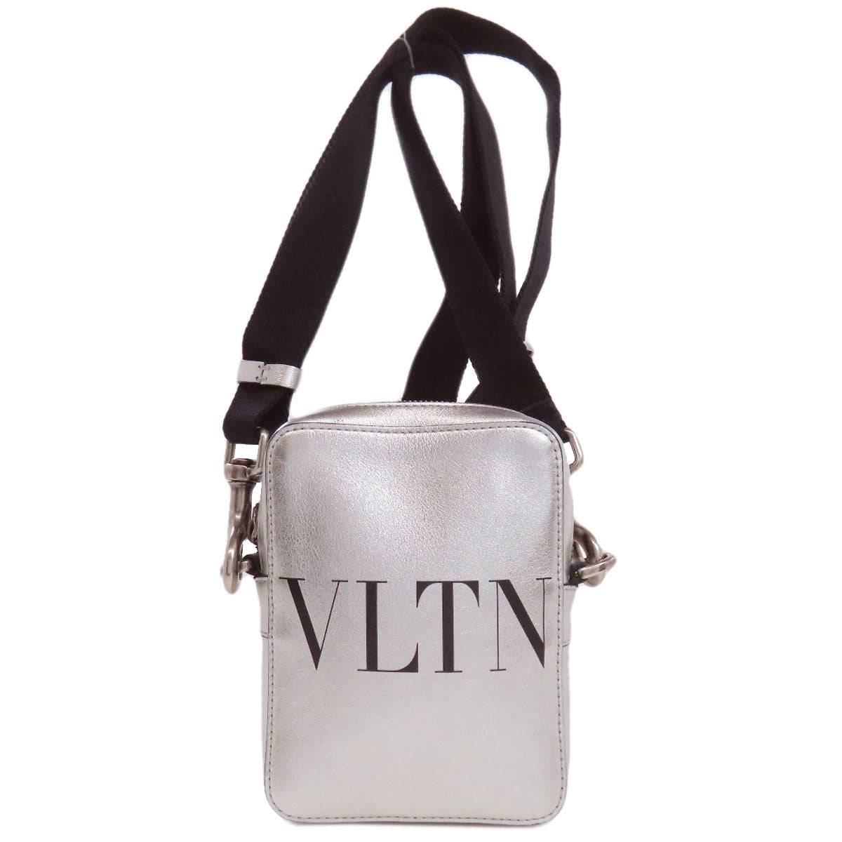 VALENTINO ヴァレンティノ VLTN ロゴ ショルダーバッグ カーフ レディース 中古