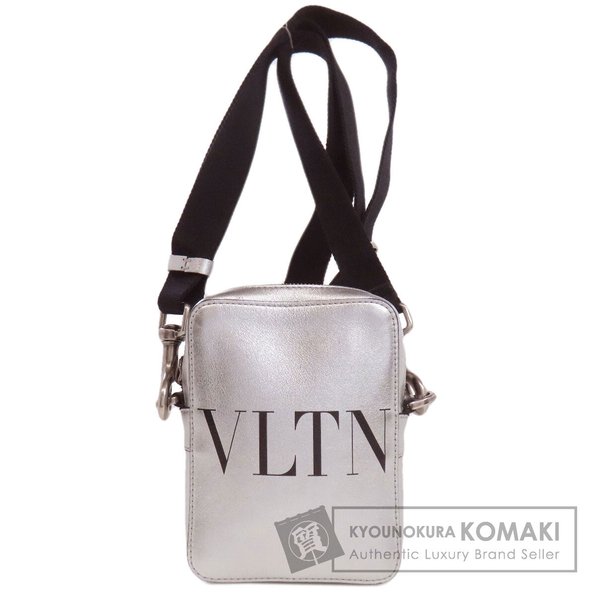 VALENTINO ヴァレンティノ VLTN ロゴ ショルダーバッグ カーフ レディース 中古