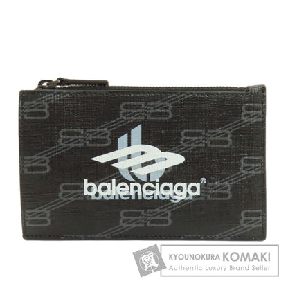 BALENCIAGA バレンシアガ 640535 ロゴプリント コインケース PVC レディース 中古