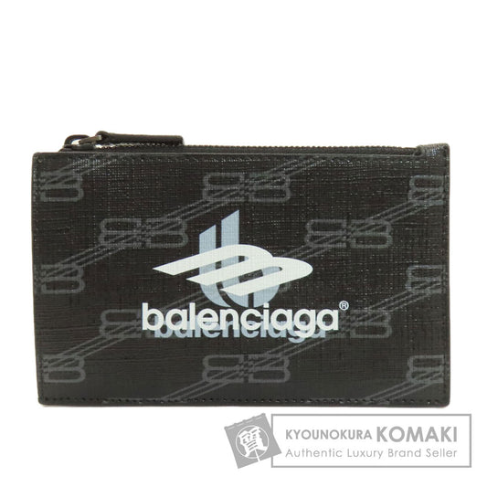 BALENCIAGA バレンシアガ 640535 ロゴプリント コインケース PVC レディース 中古
