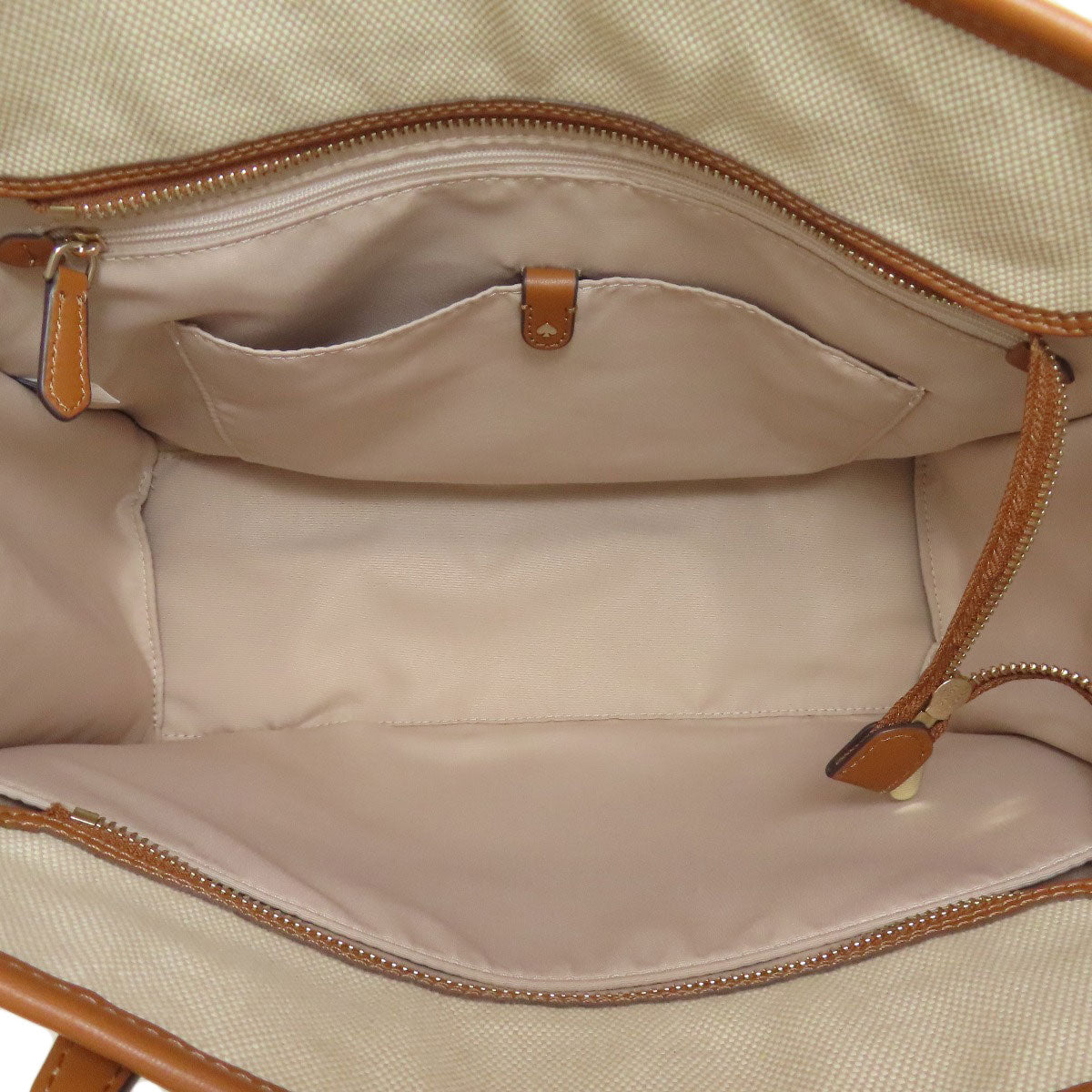 kate spade ケイトスペード スペードチャーム トートバッグ キャンバス レディース 中古
