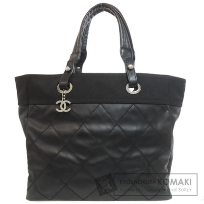 CHANEL シャネル パビリアリッツ MM シルバー金具 トートバッグ カーフ レディース 中古