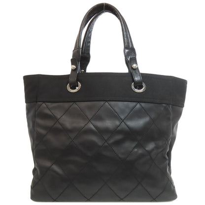 CHANEL シャネル パビリアリッツ MM シルバー金具 トートバッグ カーフ レディース 中古