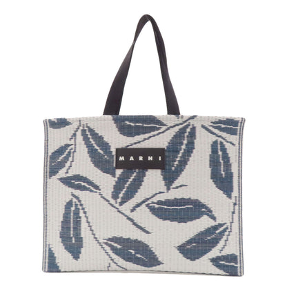 MARNI マルニ たたみトート植物柄 トートバッグ ポリプロピレン レディース 中古