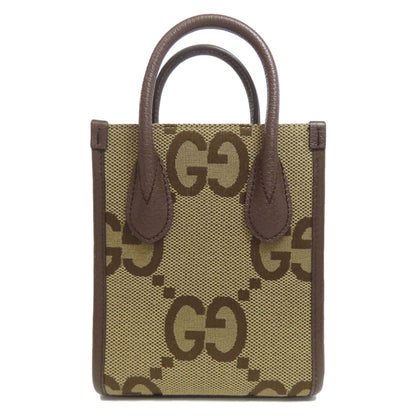 GUCCI グッチ 699406 ジャンボGG ミニ トートバッグ 2WAY ハンドバッグ キャンバス レディース 中古
