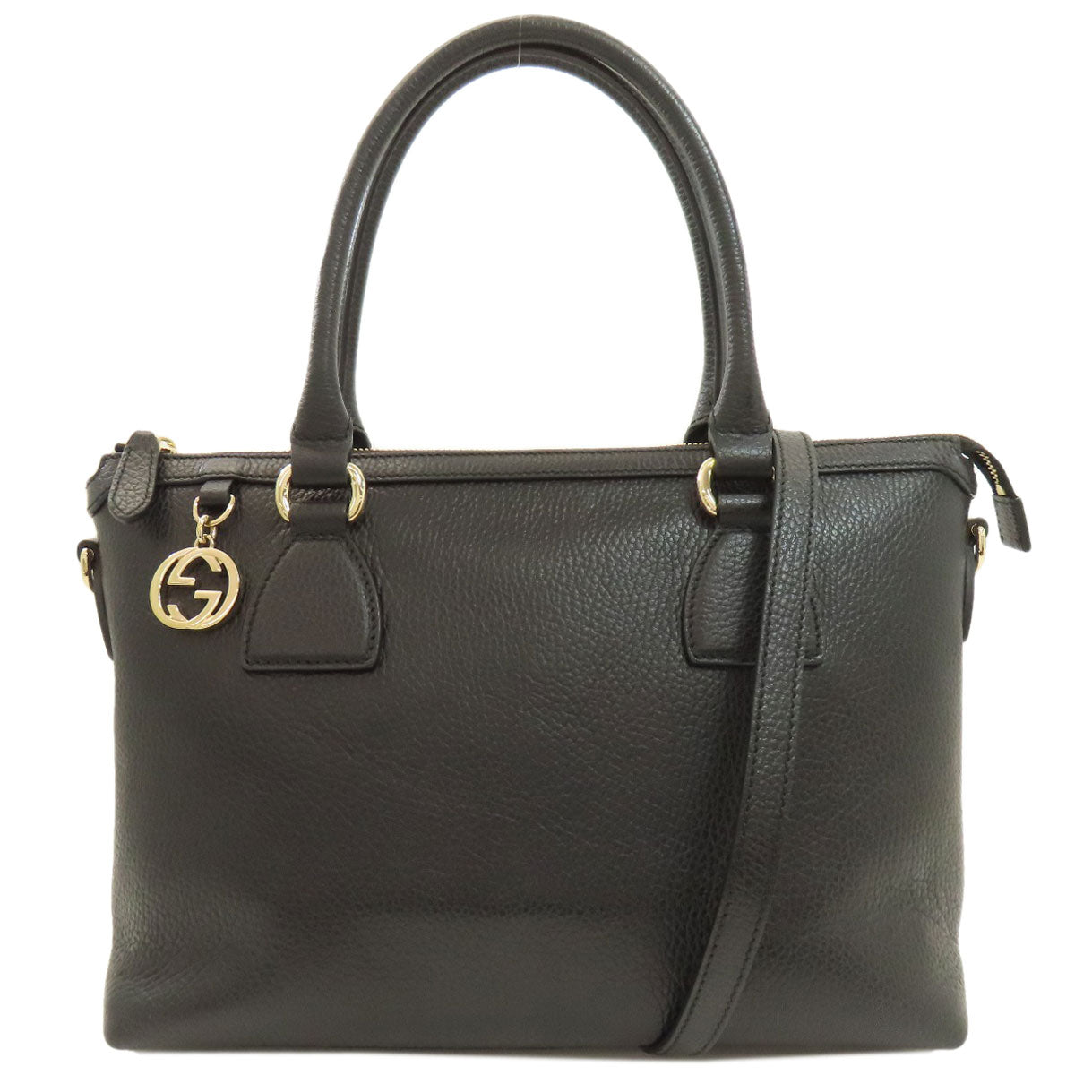 GUCCI グッチ 449659 アウトレット インターロッキングG 2WAY ハンドバッグ カーフ レディース 中古