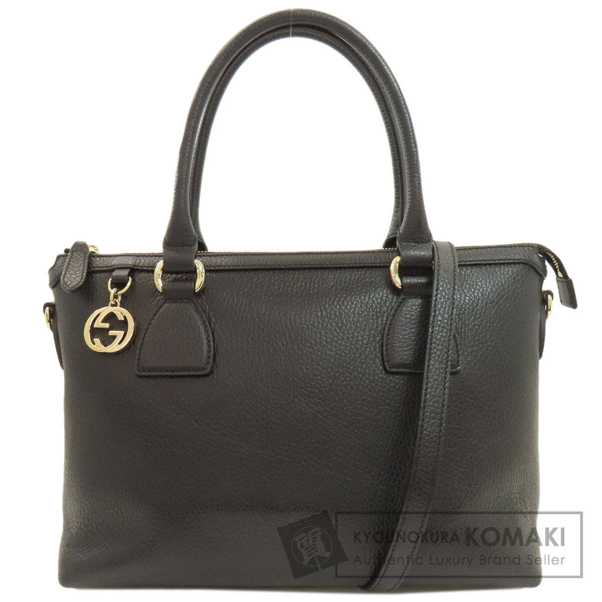 GUCCI グッチ 449659 アウトレット インターロッキングG 2WAY ハンドバッグ カーフ レディース 中古