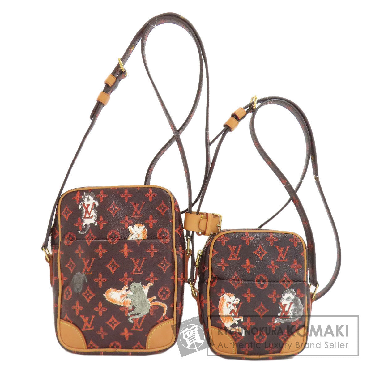 LOUIS VUITTON ルイヴィトン M44399 パナムセット キャットグラム ショルダーバッグ モノグラムキャンバス レディース 中古