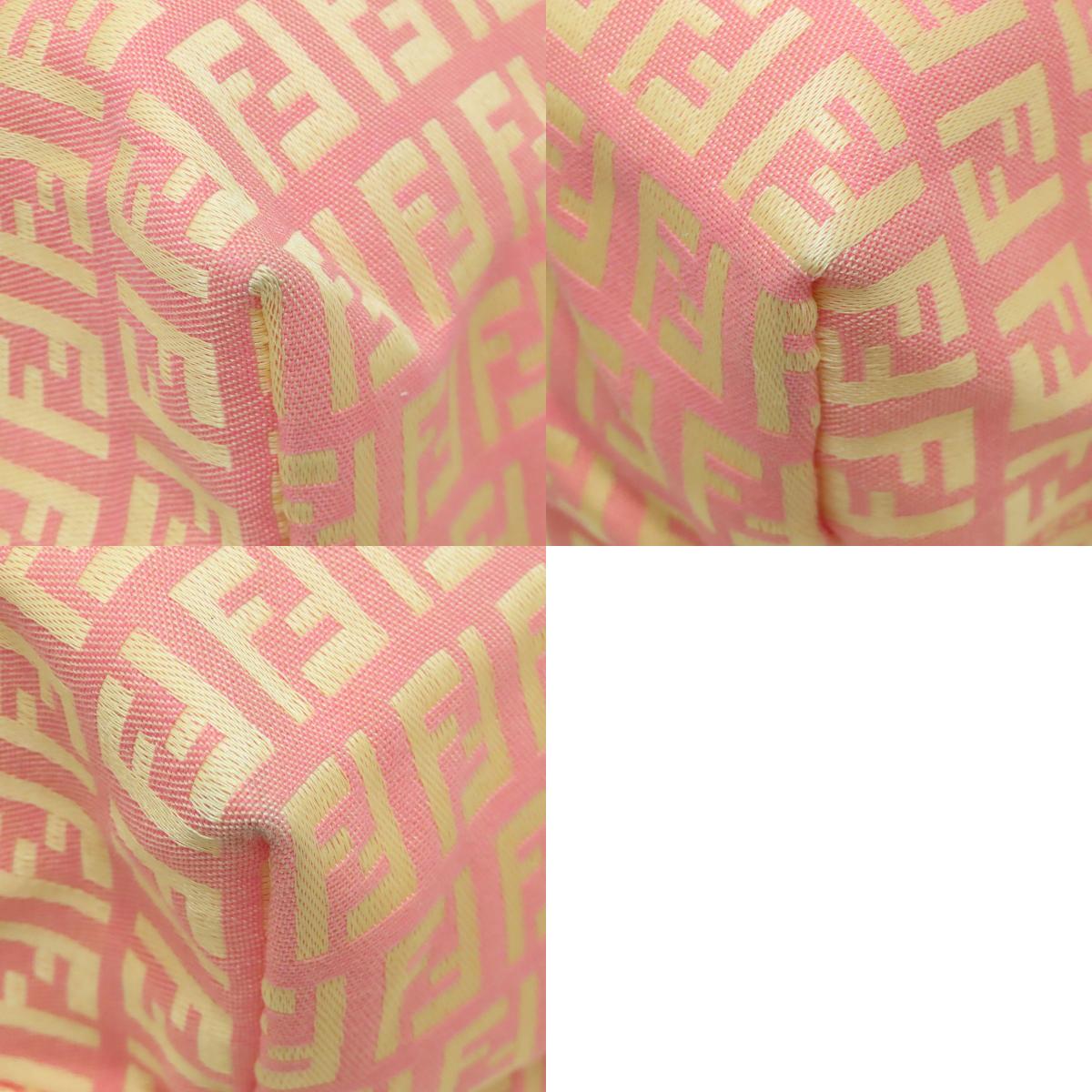 FENDI フェンディ ズッキーノ トートバッグ キャンバス レディース 中古