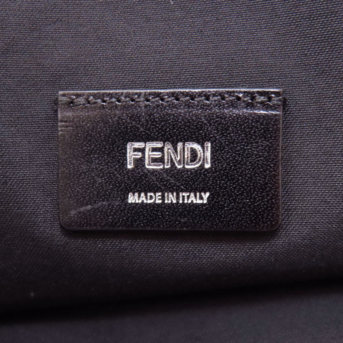 FENDI フェンディ ロゴ ハンドバッグ キャンバス レディース 中古