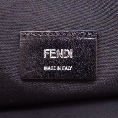 FENDI フェンディ ロゴ ハンドバッグ キャンバス レディース 中古